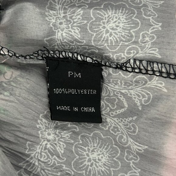 Baccini Boho Gypsy Tiered Floral Butterfly Garden Print Maxi Skirt (PM) - Picture 9 of 11